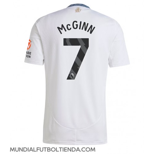 Camiseta Aston Villa John McGinn #7 Segunda Equipación Replica 2024-25 mangas cortas